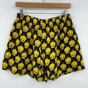 NWT 90s Vintage Tweety Looney Tunes 100% Silk 0919 Men's Boxer Shorts Toons